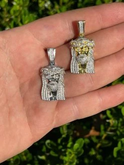 MOISSANITE Real 925 Silver Gold Small Jesus Piece Pendant Iced Pass Diamond Test 24 MOISSANITE Real 925 Silver Gold Small Jesus Piece Pendant Iced Pass Diamond Test -Harlem Bling Shop harlembling moissanite real 925 silver gold small jesus piece pendant iced pass diamond test 33048.1664380411