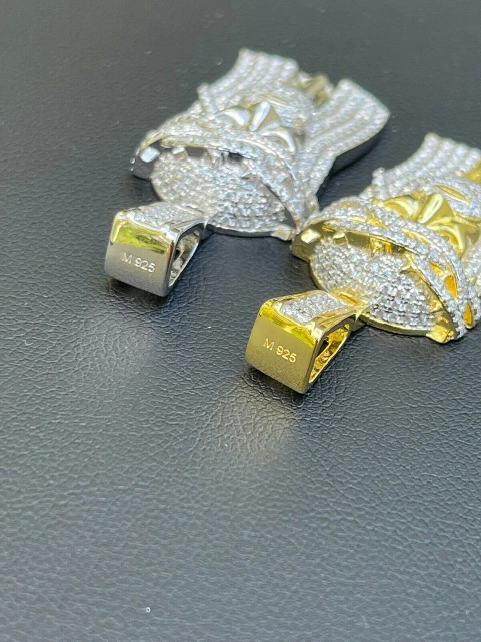 MOISSANITE Real 925 Silver Gold Small Jesus Piece Pendant Iced Pass Diamond Test 10 MOISSANITE Real 925 Silver Gold Small Jesus Piece Pendant Iced Pass Diamond Test - Image 8