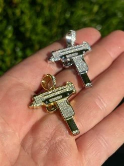 MOISSANITE Real 925 Silver/ Gold Uzi Gun Pendant Iced Pass Diamond Test Hip Hop 15 MOISSANITE Real 925 Silver/ Gold Uzi Gun Pendant Iced Pass Diamond Test Hip Hop -Harlem Bling Shop harlembling moissanite real 925 silver gold uzi gun pendant iced pass diamond test hip hop 00016.1664395082