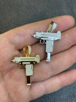 MOISSANITE Real 925 Silver/ Gold Uzi Gun Pendant Iced Pass Diamond Test Hip Hop 21 MOISSANITE Real 925 Silver/ Gold Uzi Gun Pendant Iced Pass Diamond Test Hip Hop -Harlem Bling Shop harlembling moissanite real 925 silver gold uzi gun pendant iced pass diamond test hip hop 34130.1664395859