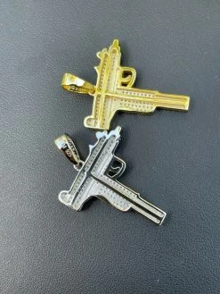 MOISSANITE Real 925 Silver/ Gold Uzi Gun Pendant Iced Pass Diamond Test Hip Hop 20 MOISSANITE Real 925 Silver/ Gold Uzi Gun Pendant Iced Pass Diamond Test Hip Hop -Harlem Bling Shop harlembling moissanite real 925 silver gold uzi gun pendant iced pass diamond test hip hop 75599.1664382818