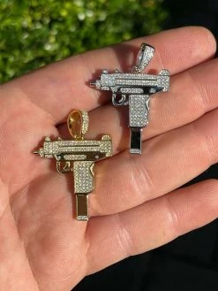 MOISSANITE Real 925 Silver/ Gold Uzi Gun Pendant Iced Pass Diamond Test Hip Hop 22 MOISSANITE Real 925 Silver/ Gold Uzi Gun Pendant Iced Pass Diamond Test Hip Hop -Harlem Bling Shop harlembling moissanite real 925 silver gold uzi gun pendant iced pass diamond test hip hop 87790.1664375498