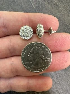 MOISSANITE Real 925 Silver Iced Cluster Round Hip Hop Out Big Mens 10mm Earrings 39 MOISSANITE Real 925 Silver Iced Cluster Round Hip Hop Out Big Mens 10mm Earrings -Harlem Bling Shop harlembling moissanite real 925 silver iced cluster round hip hop out big mens 10mm earrings 00282.1683838496