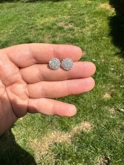 MOISSANITE Real 925 Silver Iced Cluster Round Hip Hop Out Big Mens 10mm Earrings 40 MOISSANITE Real 925 Silver Iced Cluster Round Hip Hop Out Big Mens 10mm Earrings -Harlem Bling Shop harlembling moissanite real 925 silver iced cluster round hip hop out big mens 10mm earrings 59903.1683838541