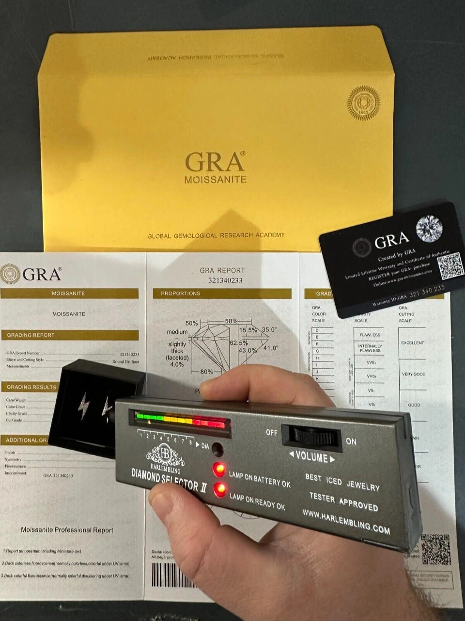 Moissanite Real 925 Silver Iced Hip Hop Lightning Bolt Earrings Passes Tester 6 Moissanite Real 925 Silver Iced Hip Hop Lightning Bolt Earrings Passes Tester - Image 4