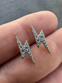 Moissanite Real 925 Silver Iced Hip Hop Lightning Bolt Earrings Passes Tester 32 Moissanite Real 925 Silver Iced Hip Hop Lightning Bolt Earrings Passes Tester -Harlem Bling Shop harlembling moissanite real 925 silver iced hip hop lightning bolt earrings passes tester 17850.1678301685