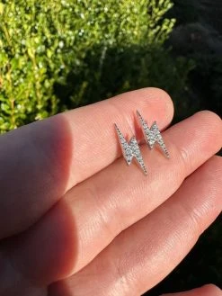 Moissanite Real 925 Silver Iced Hip Hop Lightning Bolt Earrings Passes Tester 29 Moissanite Real 925 Silver Iced Hip Hop Lightning Bolt Earrings Passes Tester -Harlem Bling Shop harlembling moissanite real 925 silver iced hip hop lightning bolt earrings passes tester 69986.1678301589