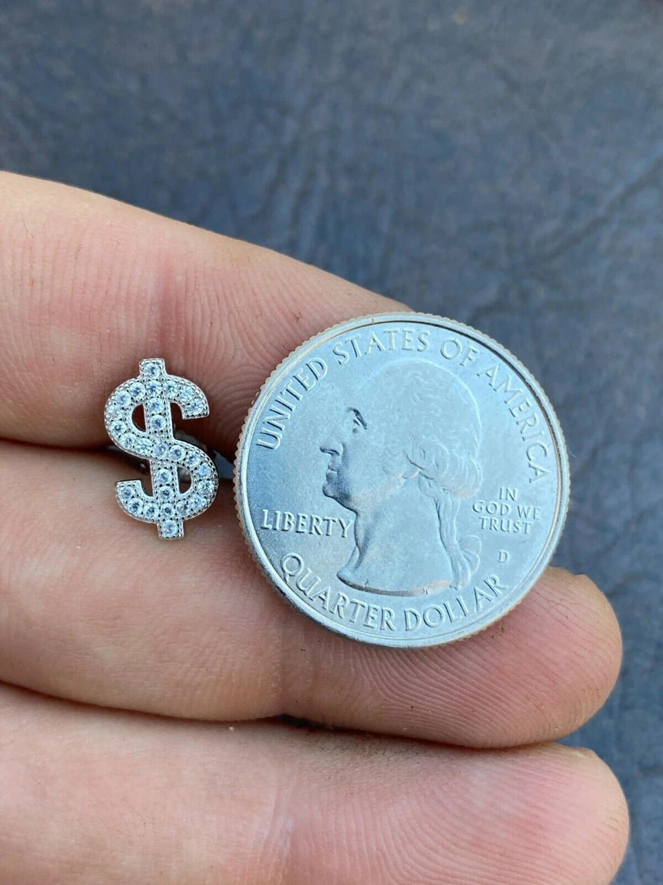 MOISSANITE Real 925 Silver Men Ladies Dollar Sign $ Money Earrings Iced Studs 15 MOISSANITE Real 925 Silver Men Ladies Dollar Sign $ Money Earrings Iced Studs - Image 13
