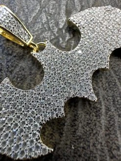 MOISSANITE Real 925 Silver/Gold Plated Iced Batman Superhero Pendant Necklace 25 MOISSANITE Real 925 Silver/Gold Plated Iced Batman Superhero Pendant Necklace -Harlem Bling Shop harlembling moissanite real 925 silvergold plated iced batman superhero pendant necklace 34838.1677436581