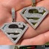MOISSANITE Real 925 Silver/Gold Plated Iced SUPERMAN Logo Out Pendant Necklace 2 MOISSANITE Real 925 Silver/Gold Plated Iced SUPERMAN Logo Out Pendant Necklace -Harlem Bling Shop harlembling moissanite real 925 silvergold plated iced superman logo out pendant necklace 40097.1685655493