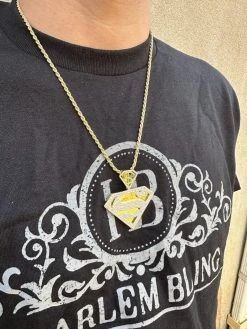 MOISSANITE Real 925 Silver/Gold Plated Iced SUPERMAN Superhero Pendant Necklace 35 MOISSANITE Real 925 Silver/Gold Plated Iced SUPERMAN Superhero Pendant Necklace -Harlem Bling Shop harlembling moissanite real 925 silvergold plated iced superman superhero pendant necklace 05841.1678301729