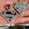 MOISSANITE Real 925 Silver/Gold Plated Iced SUPERMAN Superhero Pendant Necklace 1 MOISSANITE Real 925 Silver/Gold Plated Iced SUPERMAN Superhero Pendant Necklace -Harlem Bling Shop harlembling moissanite real 925 silvergold plated iced superman superhero pendant necklace 79177.1678301648