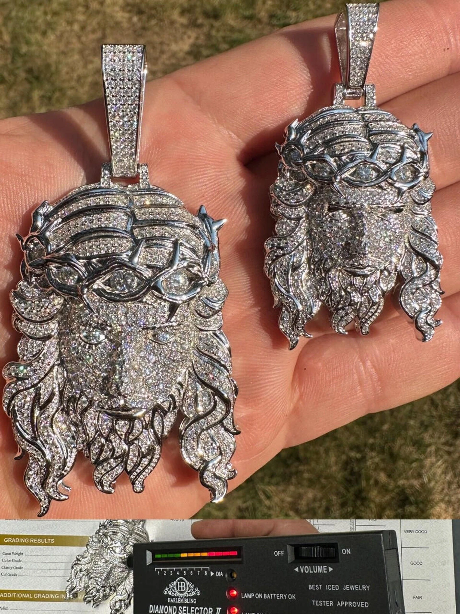 MOISSANITE Real 925 Sterling Silver Iced Out Hip Hop Jesus Piece Pendant Necklace 3 MOISSANITE Real 925 Sterling Silver Iced Out Hip Hop Jesus Piece Pendant Necklace