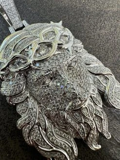 MOISSANITE Real 925 Sterling Silver Iced Out Hip Hop Jesus Piece Pendant Necklace 37 MOISSANITE Real 925 Sterling Silver Iced Out Hip Hop Jesus Piece Pendant Necklace -Harlem Bling Shop harlembling moissanite real 925 sterling silver iced out hip hop jesus piece pendant necklace 64876.1689463934