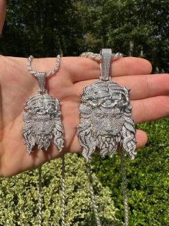 MOISSANITE Real 925 Sterling Silver Iced Out Hip Hop Jesus Piece Pendant Necklace 30 MOISSANITE Real 925 Sterling Silver Iced Out Hip Hop Jesus Piece Pendant Necklace -Harlem Bling Shop harlembling moissanite real 925 sterling silver iced out hip hop jesus piece pendant necklace 82753.1689463910