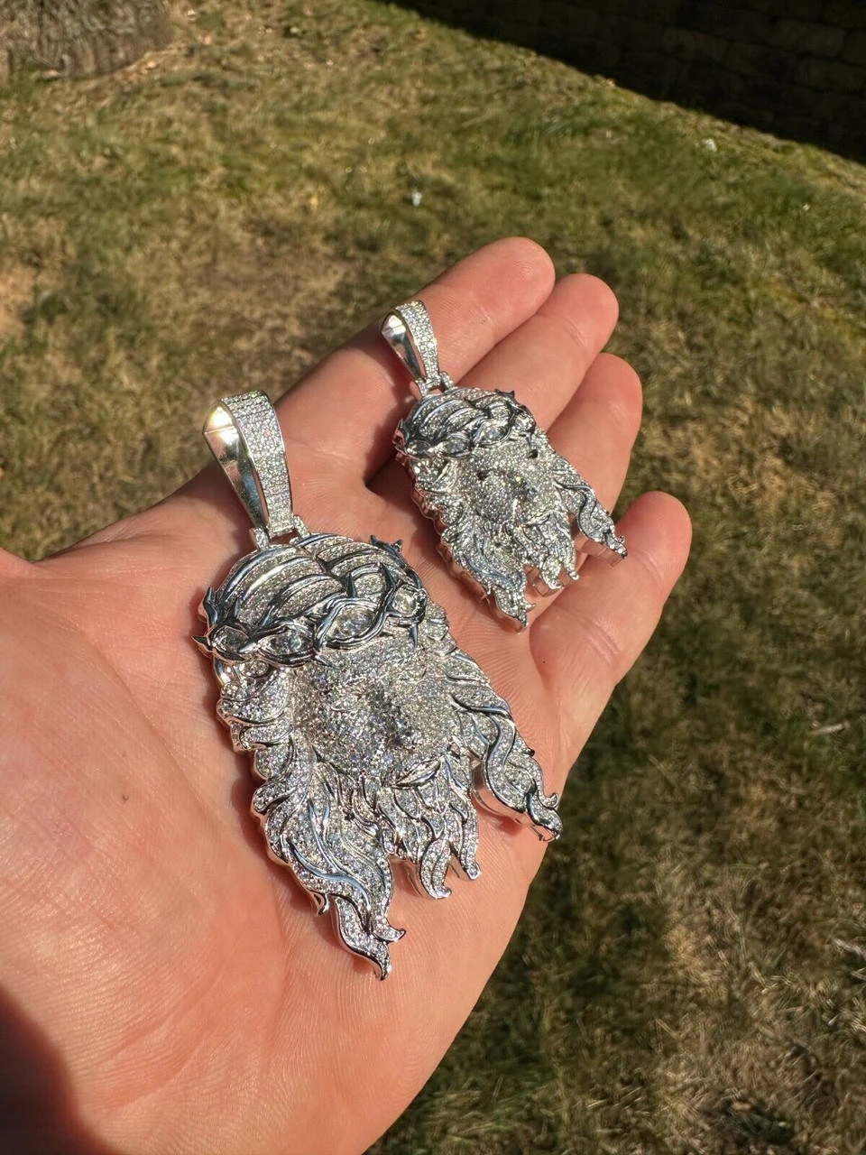 MOISSANITE Real 925 Sterling Silver Iced Out Hip Hop Jesus Piece Pendant Necklace 8 MOISSANITE Real 925 Sterling Silver Iced Out Hip Hop Jesus Piece Pendant Necklace - Image 6