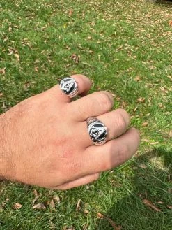 MOISSANITE Real Mens Real 925 Silver Ring Free Mason Masonic Letter G Black Onyx -Harlem Bling Shop harlembling moissanite real mens real 925 silver ring free mason masonic letter g black onyx 00745.1696645606