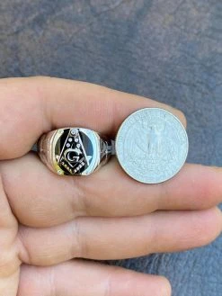 MOISSANITE Real Mens Real 925 Silver Ring Free Mason Masonic Letter G Black Onyx -Harlem Bling Shop harlembling moissanite real mens real 925 silver ring free mason masonic letter g black onyx 64444.1696645466