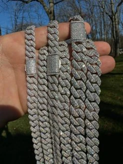 MOISSANITE Real Miami Cuban Link Chain Iced Hip Hop 925 Silver Necklace 16"-30" 25 MOISSANITE Real Miami Cuban Link Chain Iced Hip Hop 925 Silver Necklace 16"-30" -Harlem Bling Shop harlembling moissanite real miami cuban link chain iced hip hop 925 silver necklace 16 30 18939.1702962236