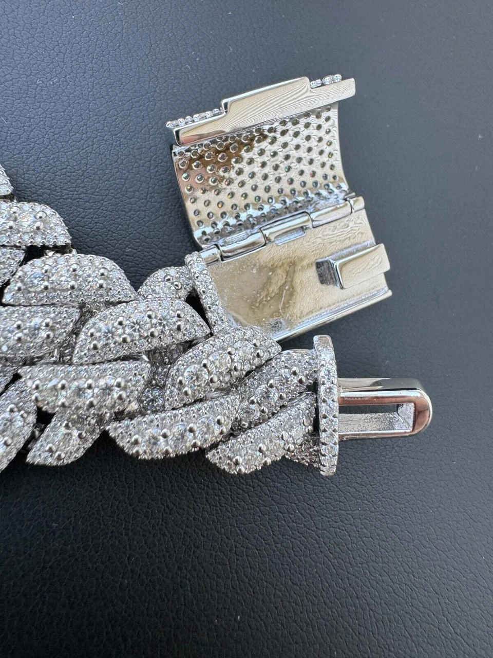 MOISSANITE Real Miami Cuban Link Chain Iced Hip Hop 925 Silver Necklace 16"-30" 13 MOISSANITE Real Miami Cuban Link Chain Iced Hip Hop 925 Silver Necklace 16"-30" - Image 11