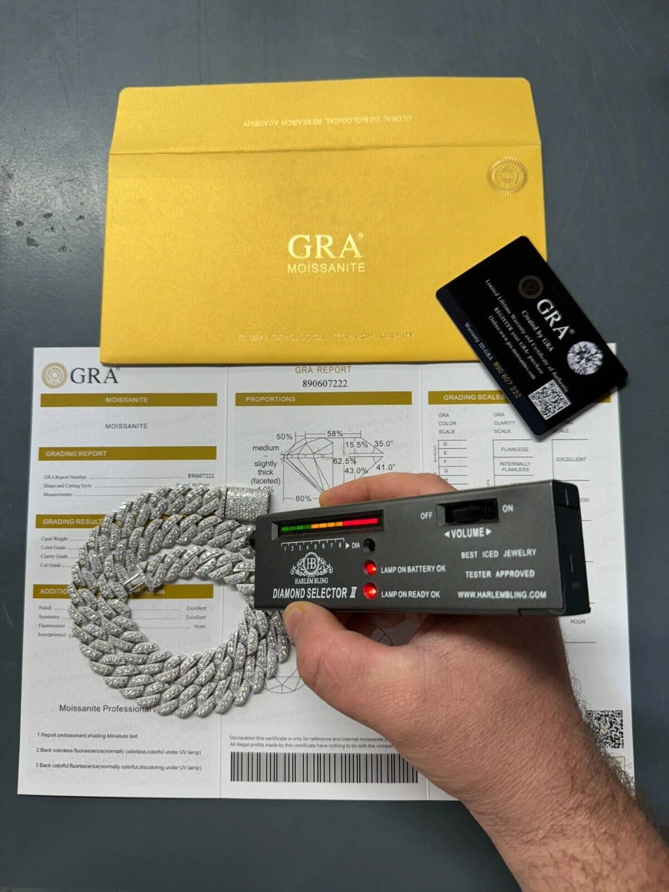 MOISSANITE Real Miami Cuban Link Chain Iced Hip Hop 925 Silver Necklace 16"-30" 15 MOISSANITE Real Miami Cuban Link Chain Iced Hip Hop 925 Silver Necklace 16"-30" - Image 13