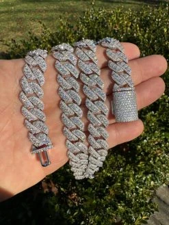 MOISSANITE Real Miami Cuban Link Chain Iced Hip Hop 925 Silver Necklace 16"-30" 39 MOISSANITE Real Miami Cuban Link Chain Iced Hip Hop 925 Silver Necklace 16"-30" -Harlem Bling Shop harlembling moissanite real miami cuban link chain iced hip hop 925 silver necklace 16 30 85519.1702962315