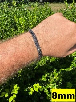 MOISSANITE Real Miami Cuban Link Prong Bracelet Black Rhodium Solid 925 Silver -Harlem Bling Shop harlembling moissanite real miami cuban link prong bracelet black rhodium solid 925 silver 14133.1697164402