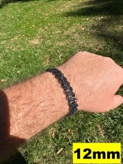 MOISSANITE Real Miami Cuban Link Prong Bracelet Black Rhodium Solid 925 Silver -Harlem Bling Shop harlembling moissanite real miami cuban link prong bracelet black rhodium solid 925 silver 32012.1697164462