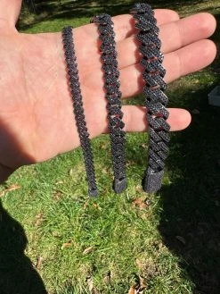 MOISSANITE Real Miami Cuban Link Prong Bracelet Black Rhodium Solid 925 Silver -Harlem Bling Shop harlembling moissanite real miami cuban link prong bracelet black rhodium solid 925 silver 75643.1697164464