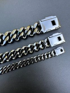 MOISSANITE Real Miami Cuban Link Prong Bracelet Black Rhodium Solid 925 Silver -Harlem Bling Shop harlembling moissanite real miami cuban link prong bracelet black rhodium solid 925 silver 76481.1697164449