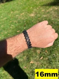 MOISSANITE Real Miami Cuban Link Prong Bracelet Black Rhodium Solid 925 Silver -Harlem Bling Shop harlembling moissanite real miami cuban link prong bracelet black rhodium solid 925 silver 89463.1697164345