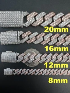 MOISSANITE Real Miami Cuban Link Prong Bracelet Iced 14k Rose Gold & 925 Silver 26 MOISSANITE Real Miami Cuban Link Prong Bracelet Iced 14k Rose Gold & 925 Silver -Harlem Bling Shop harlembling moissanite real miami cuban link prong bracelet iced 14k rose gold and 925 silver 46820.1678474786