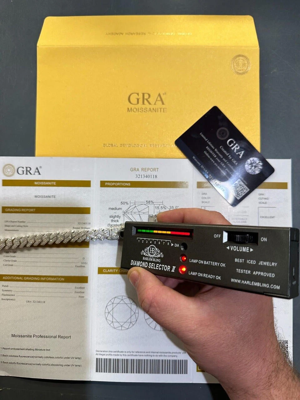 MOISSANITE Real Miami Cuban Link Prong Bracelet Iced Solid 925 Sterling Silver 10 MOISSANITE Real Miami Cuban Link Prong Bracelet Iced Solid 925 Sterling Silver - Image 8