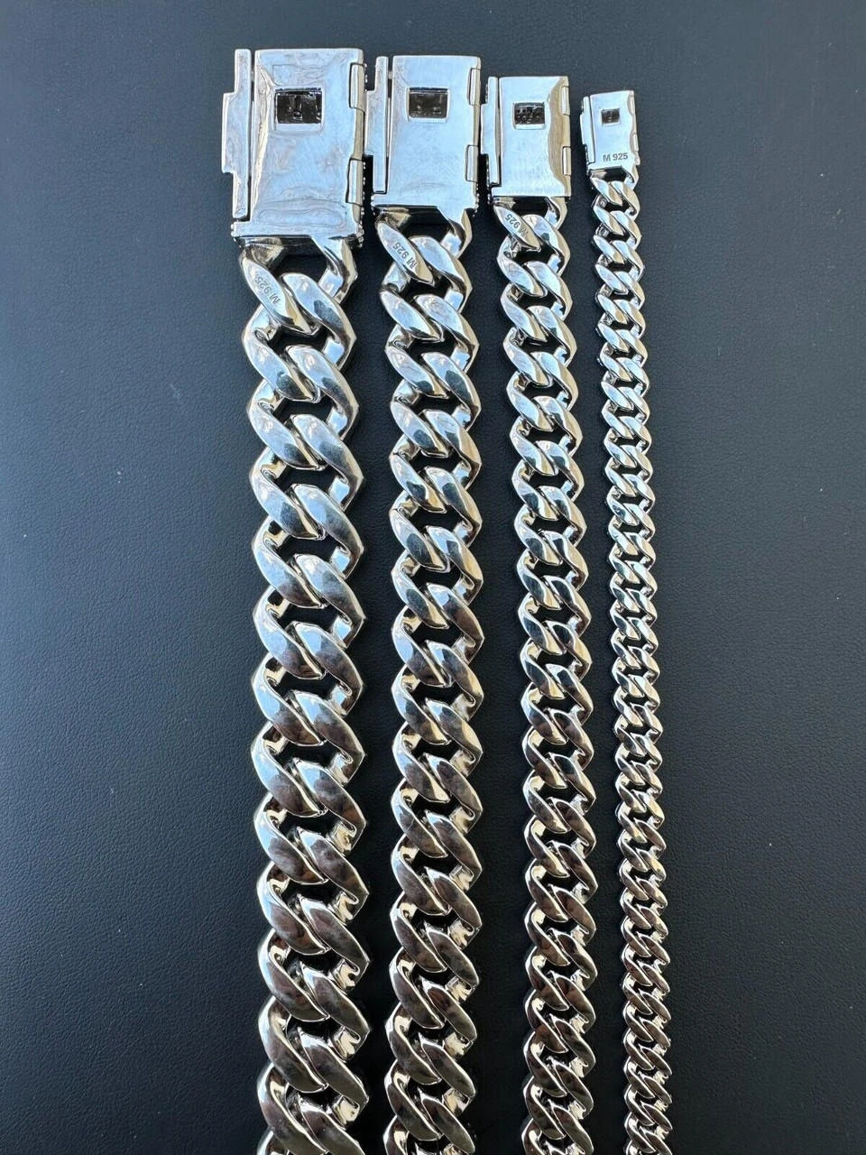 MOISSANITE Real Miami Cuban Link Prong Bracelet Iced Solid 925 Sterling Silver 9 MOISSANITE Real Miami Cuban Link Prong Bracelet Iced Solid 925 Sterling Silver - Image 7