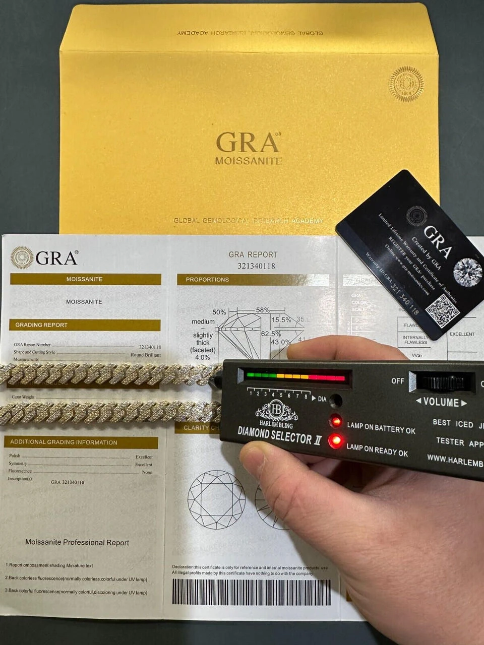 MOISSANITE Real Miami Cuban Link Prong Chain Iced Gold & 925 Silver Necklace 10 MOISSANITE Real Miami Cuban Link Prong Chain Iced Gold & 925 Silver Necklace - Image 8