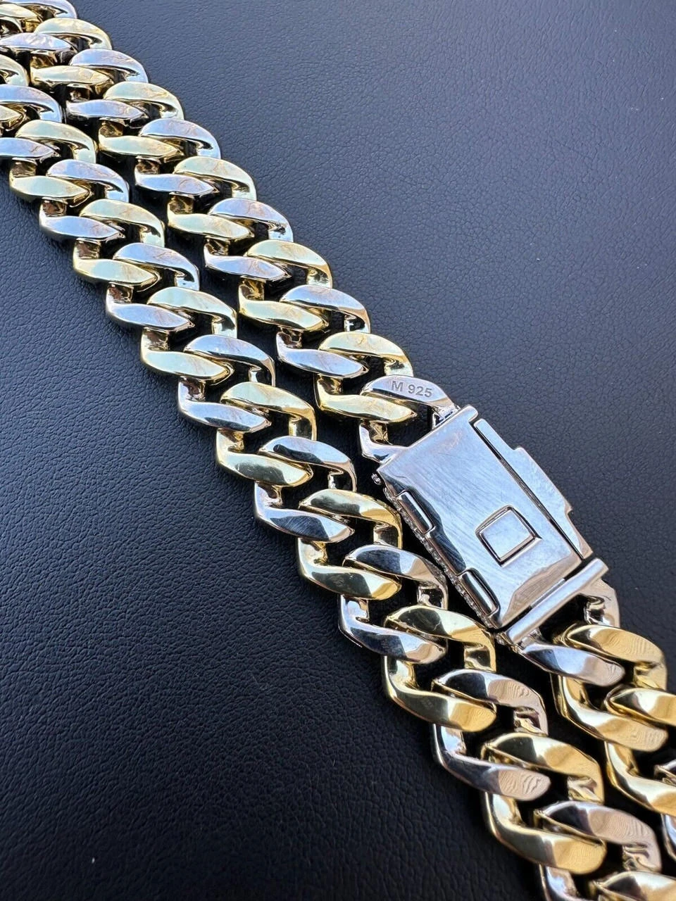 MOISSANITE Real Miami Cuban Link Prong Chain Iced Gold & 925 Silver Necklace 20 MOISSANITE Real Miami Cuban Link Prong Chain Iced Gold & 925 Silver Necklace - Image 18