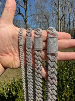 MOISSANITE Real Miami Cuban Link Prong Chain Iced Hip Hop 925 Silver Necklace 33 MOISSANITE Real Miami Cuban Link Prong Chain Iced Hip Hop 925 Silver Necklace -Harlem Bling Shop harlembling moissanite real miami cuban link prong chain iced hip hop 925 silver necklace 06828.1678474627