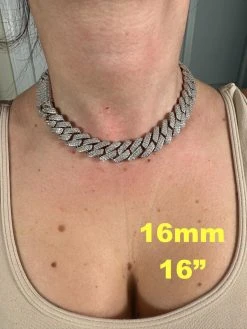 MOISSANITE Real Miami Cuban Link Prong Chain Iced Hip Hop 925 Silver Necklace 31 MOISSANITE Real Miami Cuban Link Prong Chain Iced Hip Hop 925 Silver Necklace -Harlem Bling Shop harlembling moissanite real miami cuban link prong chain iced hip hop 925 silver necklace 68845.1678474833