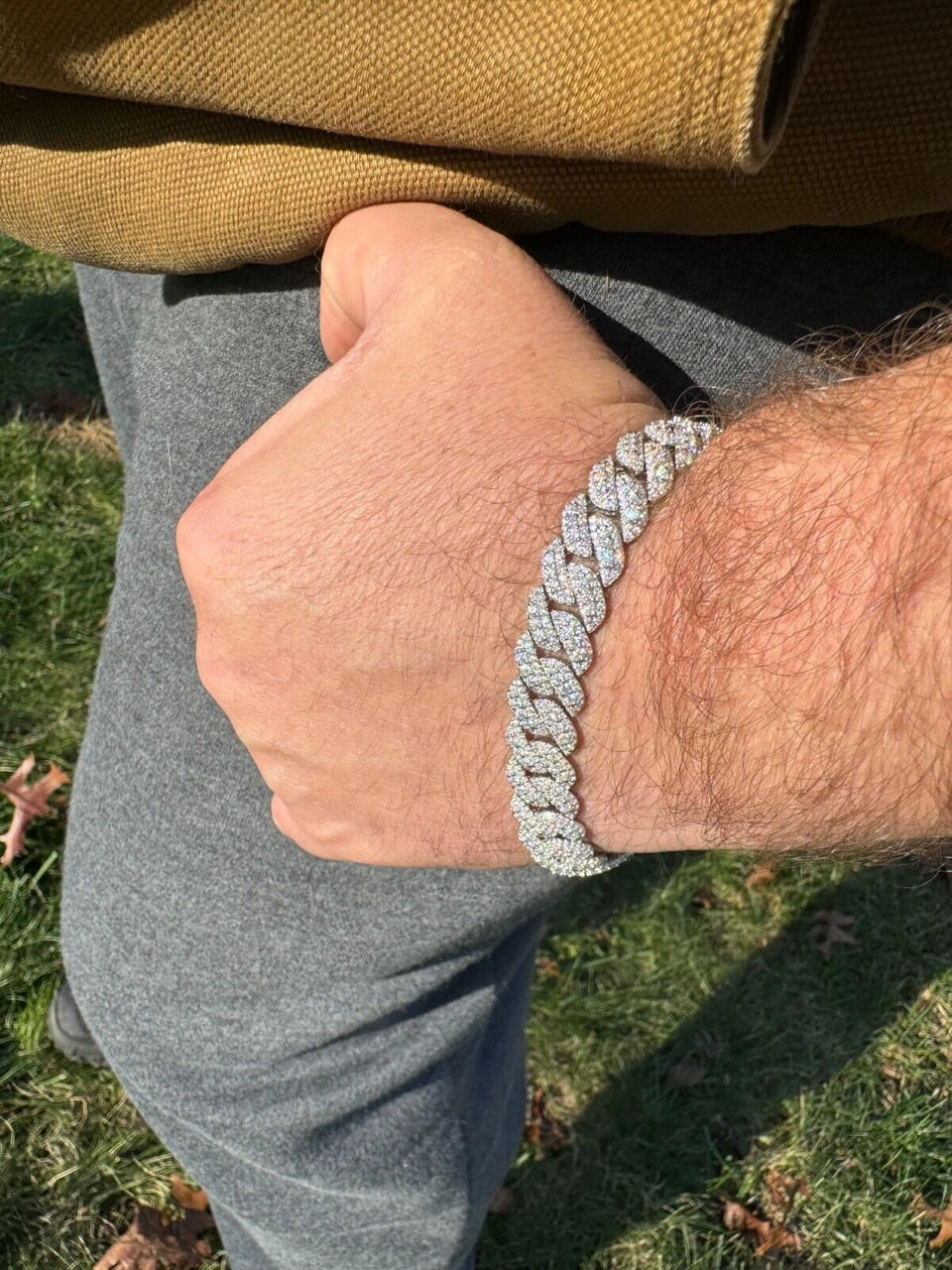 MOISSANITE Real Miami Cuban Prong Link Iced Hip Hop 925 Silver Bracelet 7-9" 18 MOISSANITE Real Miami Cuban Prong Link Iced Hip Hop 925 Silver Bracelet 7-9" - Image 16