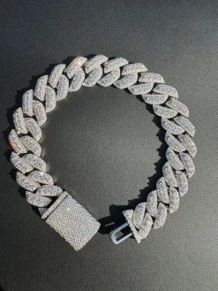MOISSANITE Real Miami Cuban Prong Link Iced Hip Hop 925 Silver Bracelet 7-9" 31 MOISSANITE Real Miami Cuban Prong Link Iced Hip Hop 925 Silver Bracelet 7-9" -Harlem Bling Shop harlembling moissanite real miami cuban prong link iced hip hop 925 silver bracelet 7 9 20273.1702962274