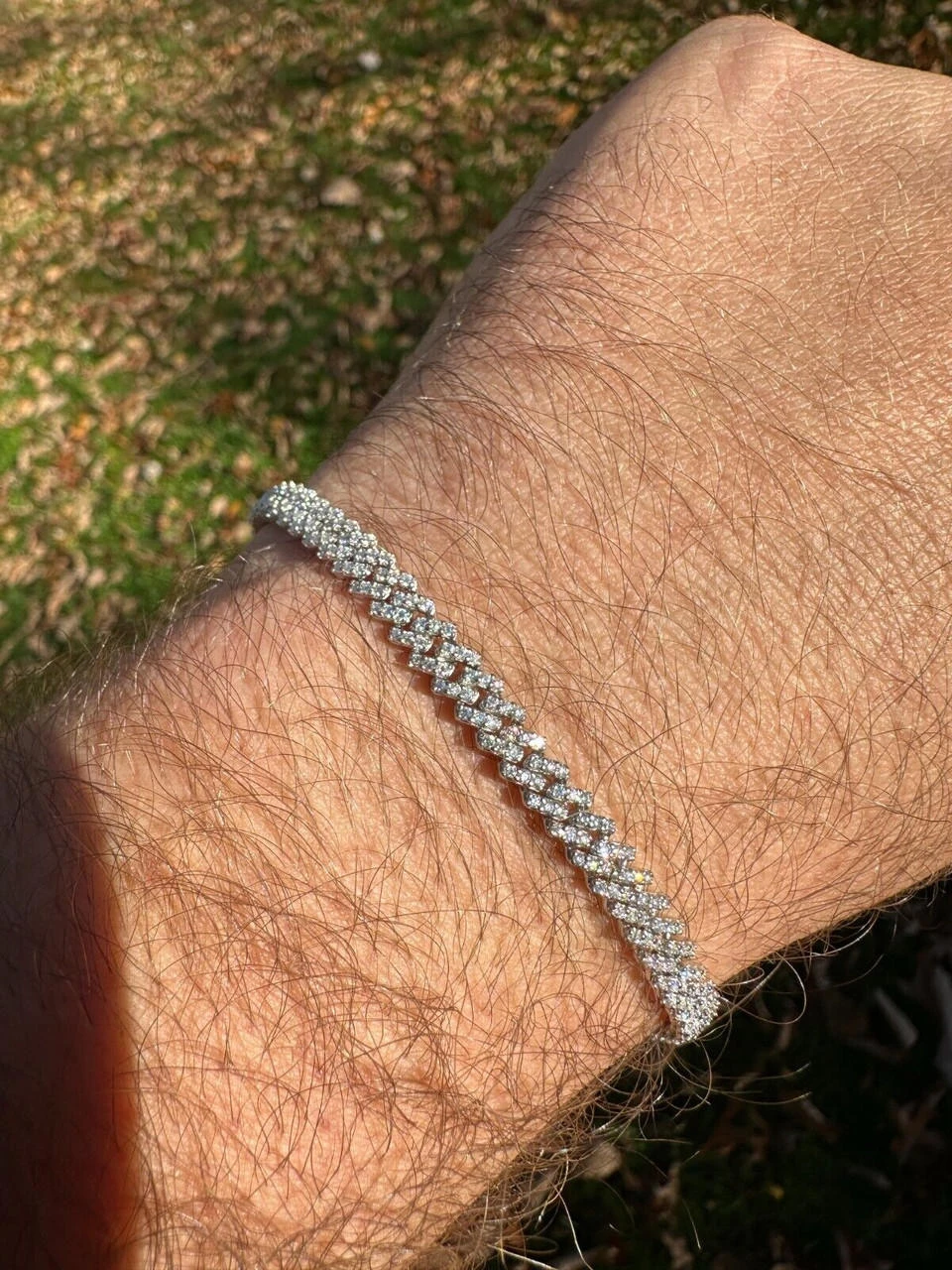 MOISSANITE Real Mini 5mm Micro Miami Cuban Link Prong Bracelet Iced 925 Silver 14 MOISSANITE Real Mini 5mm Micro Miami Cuban Link Prong Bracelet Iced 925 Silver - Image 12