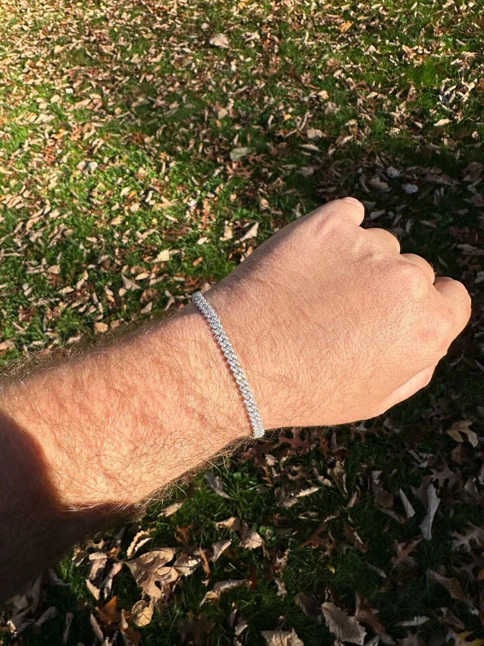 MOISSANITE Real Mini 5mm Micro Miami Cuban Link Prong Bracelet Iced 925 Silver 16 MOISSANITE Real Mini 5mm Micro Miami Cuban Link Prong Bracelet Iced 925 Silver - Image 14