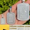 MOISSANITE Real Silver Dog Tag Iced Hip Hop Pendant Necklace Pass Diamond Tester 2 MOISSANITE Real Silver Dog Tag Iced Hip Hop Pendant Necklace Pass Diamond Tester -Harlem Bling Shop harlembling moissanite real silver dog tag iced hip hop pendant necklace pass diamond tester 61015.1664361473