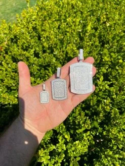 MOISSANITE Real Silver Dog Tag Iced Hip Hop Pendant Necklace Pass Diamond Tester 24 MOISSANITE Real Silver Dog Tag Iced Hip Hop Pendant Necklace Pass Diamond Tester -Harlem Bling Shop harlembling moissanite real silver dog tag iced hip hop pendant necklace pass diamond tester 63936.1664355078