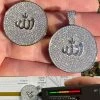 MOISSANITE Real Silver / Gold Allah Medallion Islamic Necklace Pass Diamond Test 1 MOISSANITE Real Silver / Gold Allah Medallion Islamic Necklace Pass Diamond Test -Harlem Bling Shop harlembling moissanite real silver gold allah medallion islamic necklace pass diamond test 84360.1674149381