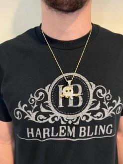 MOISSANITE Real Silver / Gold Angry Emoji W. AK47 Gun Necklace Pass Diamond Test -Harlem Bling Shop harlembling moissanite real silver gold angry emoji w ak47 gun necklace pass diamond test 59371.1674149436