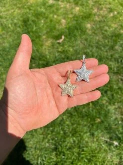 Moissanite Real Silver Gold Hip Hop Star Pendant Iced Necklace Pass Diamond Test 18 Moissanite Real Silver Gold Hip Hop Star Pendant Iced Necklace Pass Diamond Test -Harlem Bling Shop harlembling moissanite real silver gold hip hop star pendant iced necklace pass diamond test 80456.1664357515