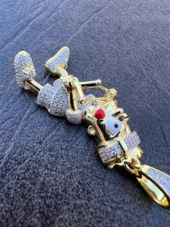 MOISSANITE Real Silver / Gold Iced Bart Simpson Pendant Necklace Diamond Test ✅ 24 MOISSANITE Real Silver / Gold Iced Bart Simpson Pendant Necklace Diamond Test ✅ -Harlem Bling Shop harlembling moissanite real silver gold iced bart simpson pendant necklace diamond test 67830.1674149385