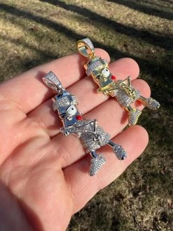 MOISSANITE Real Silver / Gold Iced Bart Simpson Pendant Necklace Diamond Test ✅ 19 MOISSANITE Real Silver / Gold Iced Bart Simpson Pendant Necklace Diamond Test ✅ -Harlem Bling Shop harlembling moissanite real silver gold iced bart simpson pendant necklace diamond test 90078.1674149416