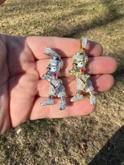 MOISSANITE Real Silver / Gold Iced Bart Simpson Pendant Necklace Diamond Test ✅ 29 MOISSANITE Real Silver / Gold Iced Bart Simpson Pendant Necklace Diamond Test ✅ -Harlem Bling Shop harlembling moissanite real silver gold iced bart simpson pendant necklace diamond test 90303.1674149456